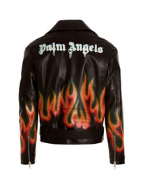 BURNING PERFECTO BLACK WHITE PALM ANGELS