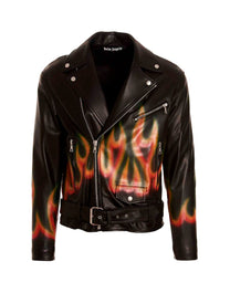BURNING PERFECTO BLACK WHITE PALM ANGELS