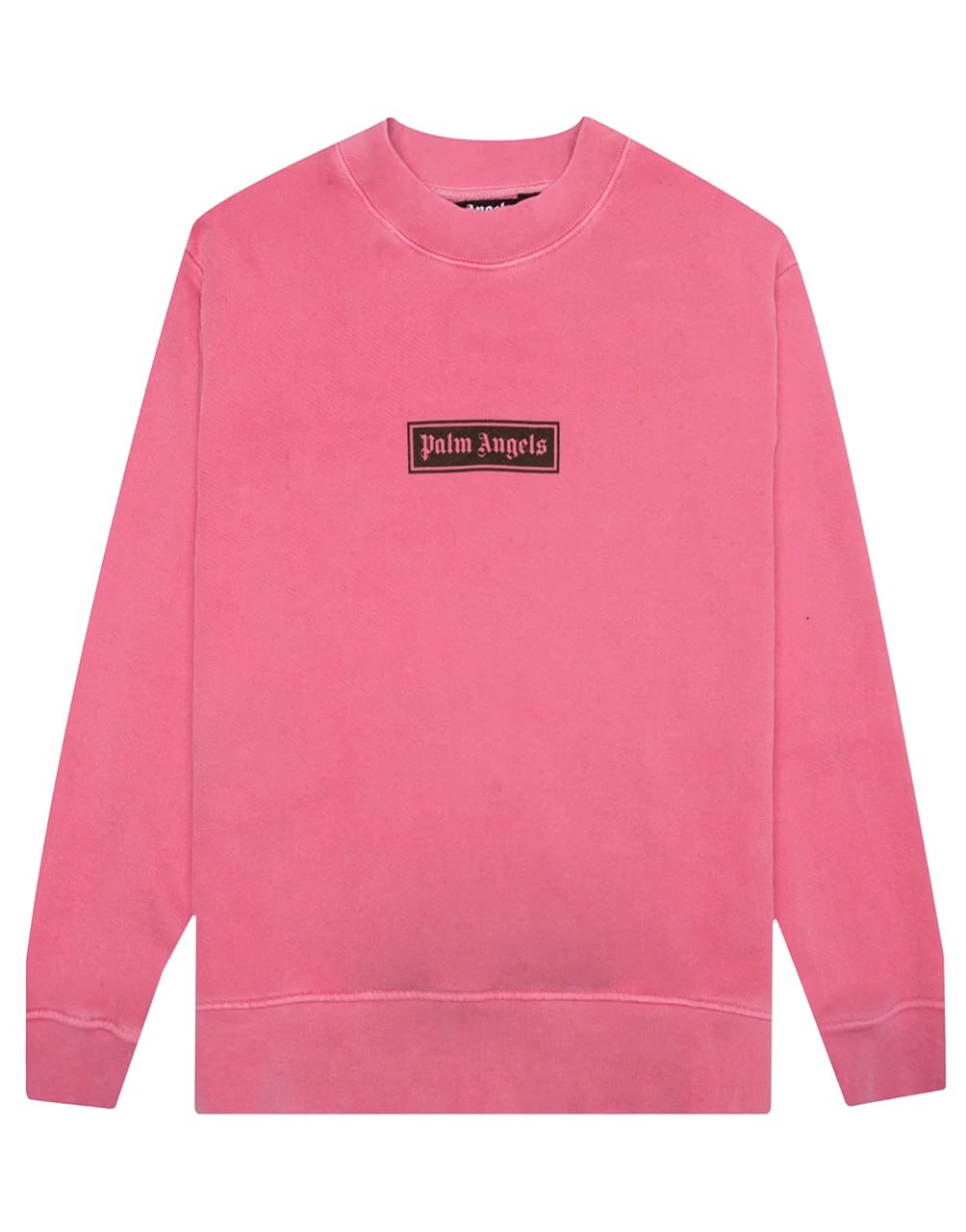 GD BOX LOGO CREW FUCHSIA BLACK PALM ANGELS