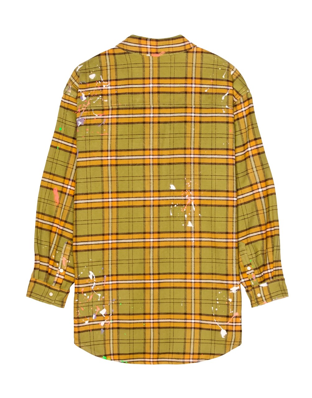 PXP PAINTED OVERSHIRT GREEN LIME GREEN PALM ANGELS