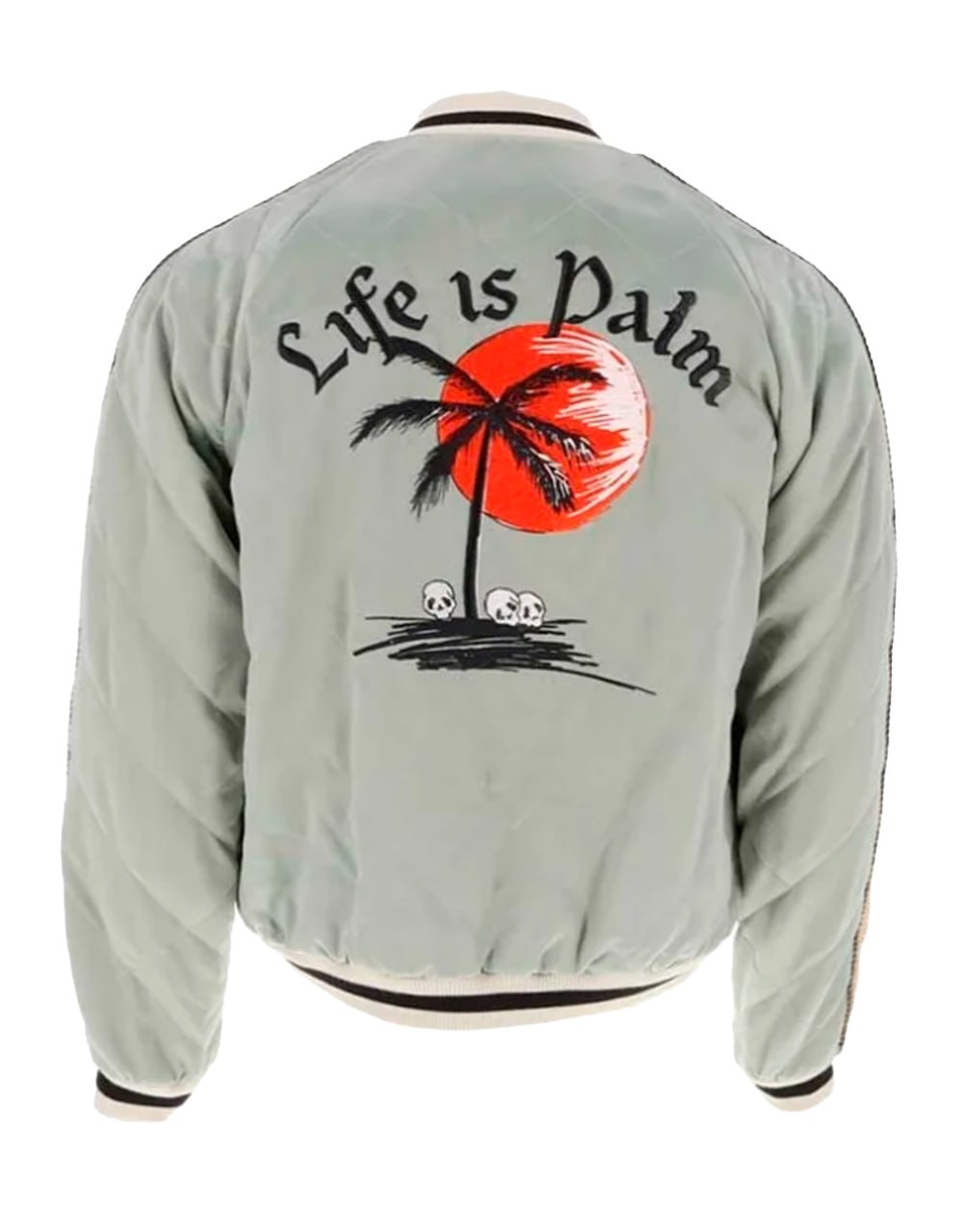LIFE IS PALM SOUVENIR JACK GREY BLACK PALM ANGELS