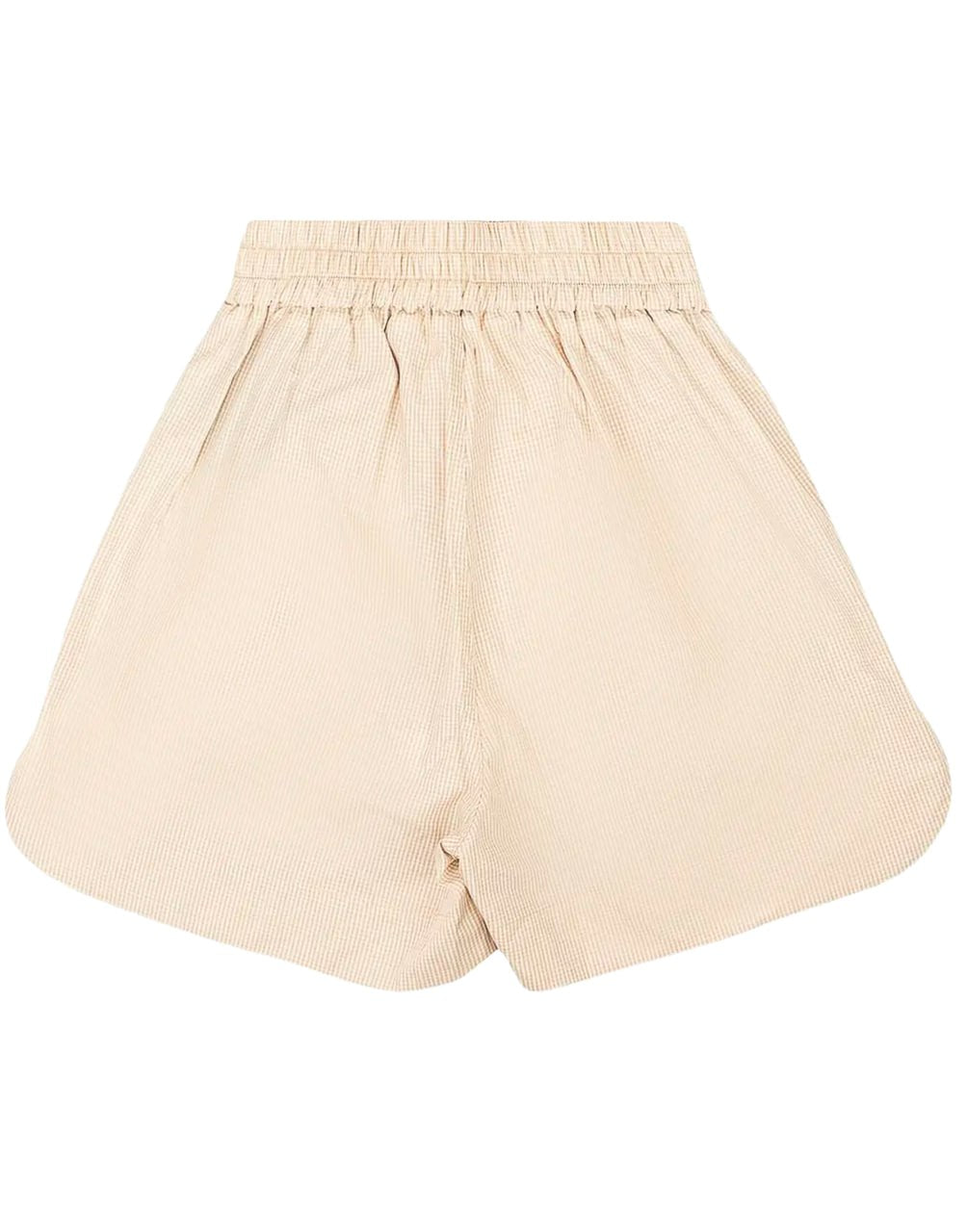 VICHY BOXER SHORTS BEIGE WHITE PALM ANGELS