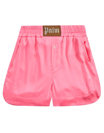 BOXER SHORTS FUCHSIA WHITE PALM ANGELS