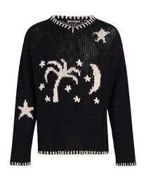 NIGHTSKY SWEATER IN BLACK - PALM ANGELS