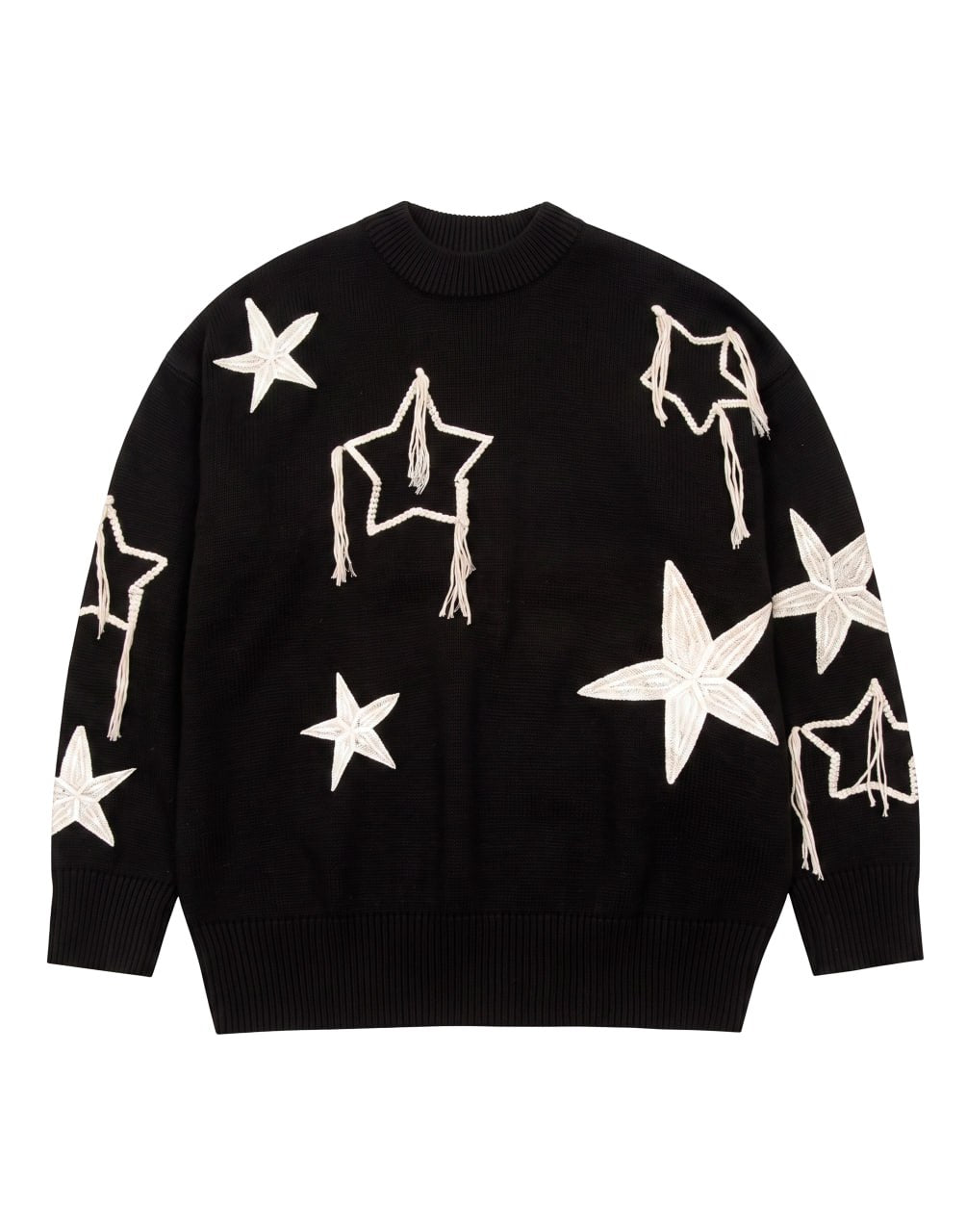 NIGHTSKY SWEATER BLACK OFF WHITE  PALM ANGELS