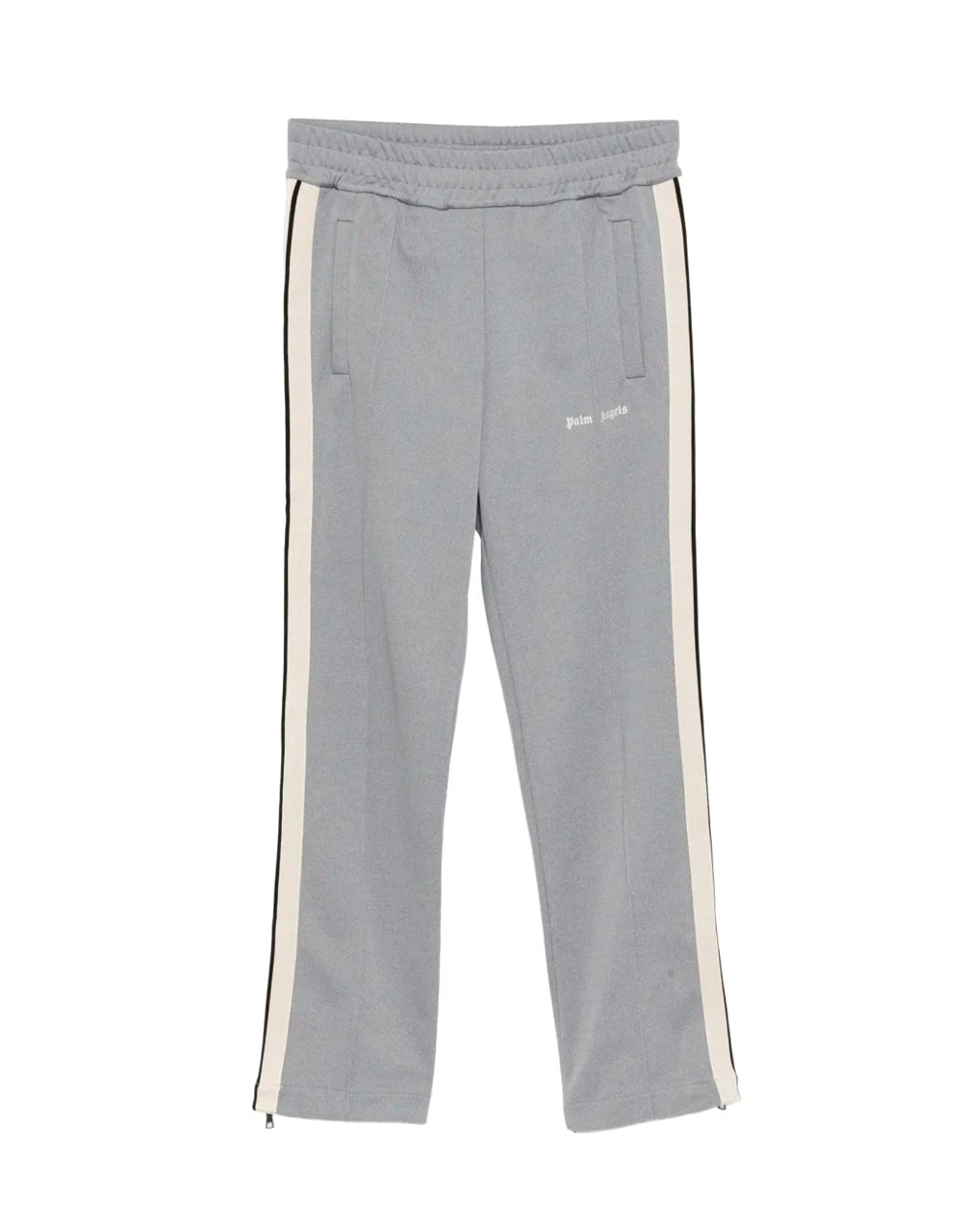 LUREX TRACK PANTS SILVER OFF WHIT PALM ANGELS