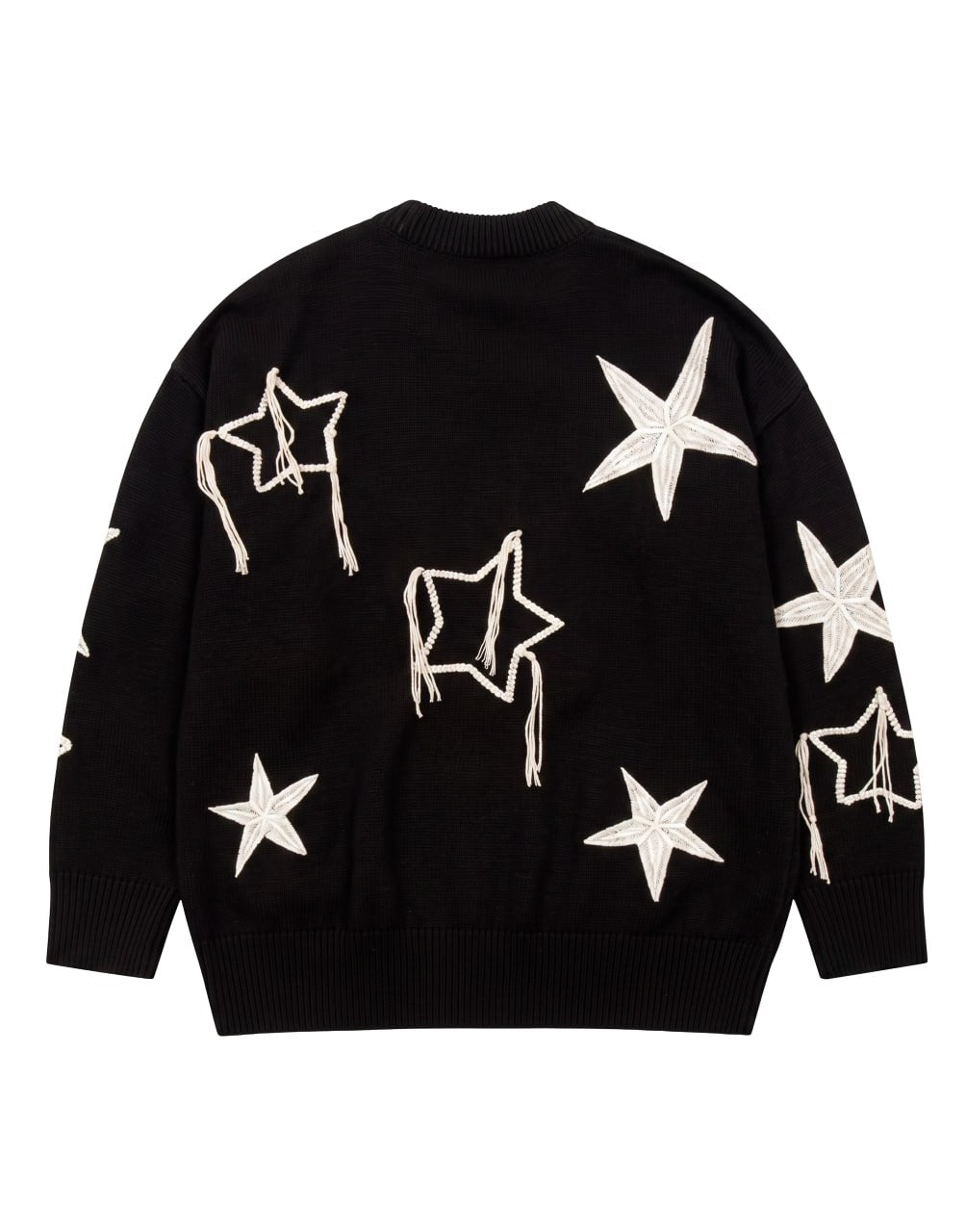 NIGHTSKY SWEATER BLACK OFF WHITE  PALM ANGELS