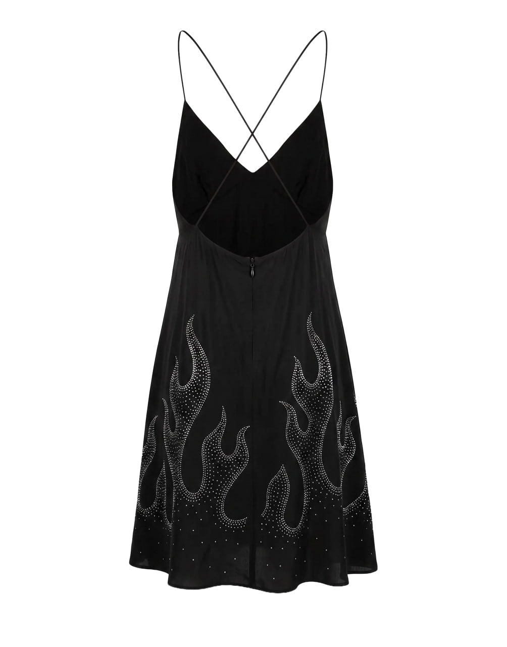 STUDDED BURNING LITTLE DRE BLACK WHITE PALM ANGELS