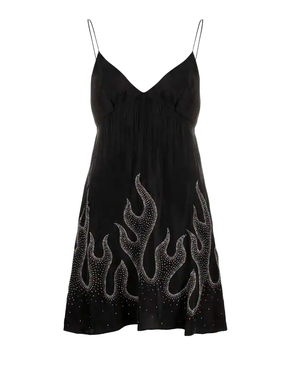 STUDDED BURNING LITTLE DRE BLACK WHITE PALM ANGELS