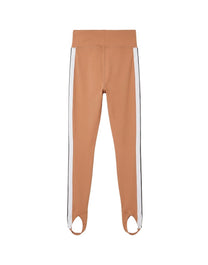 TRACK STIRRUP LEGGINS SAND WHITE PALM ANGELS