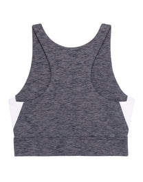 MELANGE TRACK TRAINING TOP MELANGE GREY BL PALM ANGELS