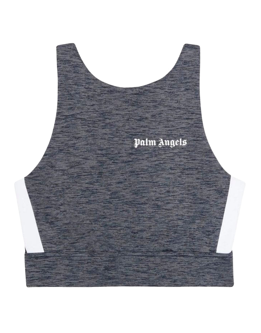 MELANGE TRACK TRAINING TOP MELANGE GREY BL PALM ANGELS