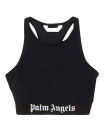 SEAMLESS TOP BLACK BLACK PALM ANGELS