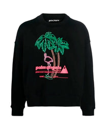 PA SKI CLUB CREW BLACK MULTICOLO PALM ANGELS