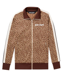 LEOPARD JAQUARD TRACK JACK BEIGE OFF WHIT PALM ANGELS