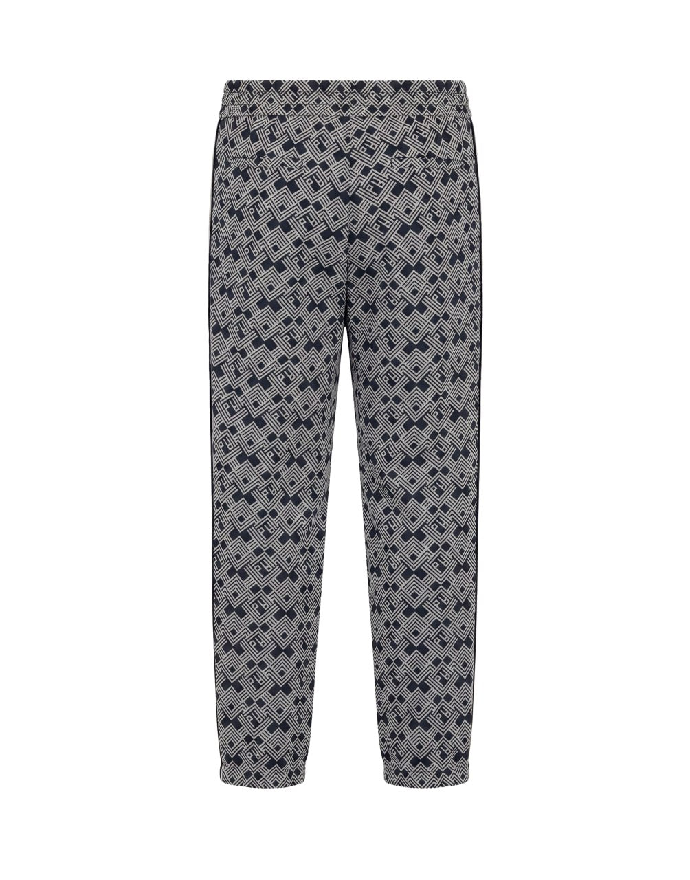 PA JAQUARD TRACK PANTS NAVY BLUE OFF PALM ANGELS