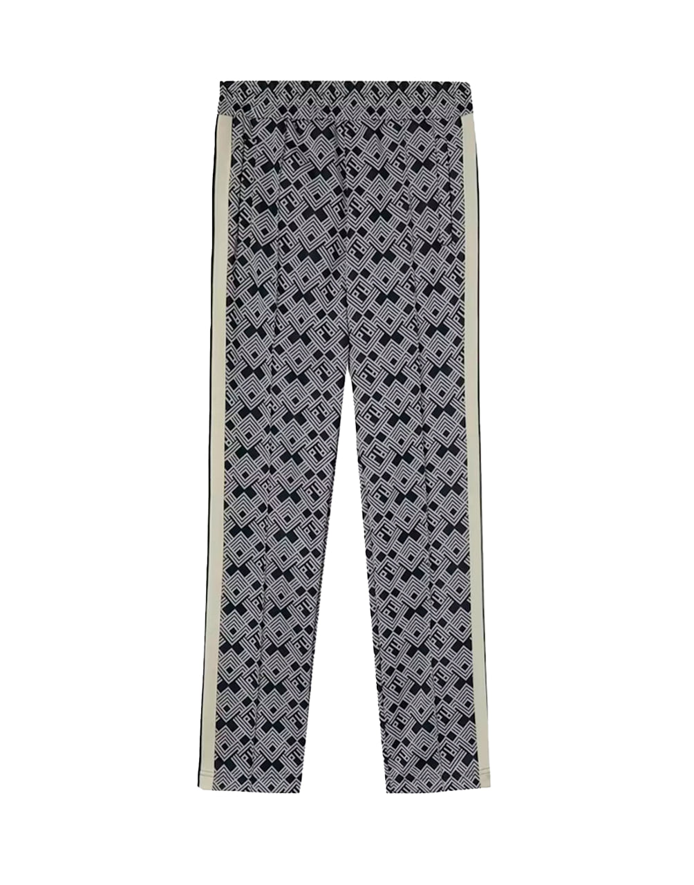 PA JAQUARD TRACK PANTS NAVY BLUE OFF PALM ANGELS