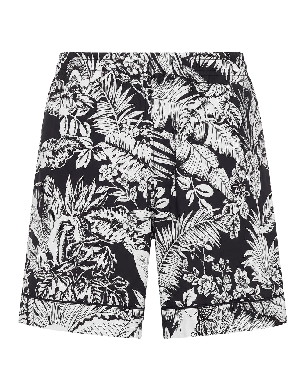 JUNGLE PARROTS SHORT BLACK WHITE PALM ANGELS