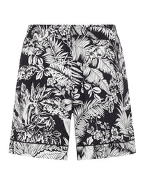 JUNGLE PARROTS SHORT BLACK WHITE PALM ANGELS