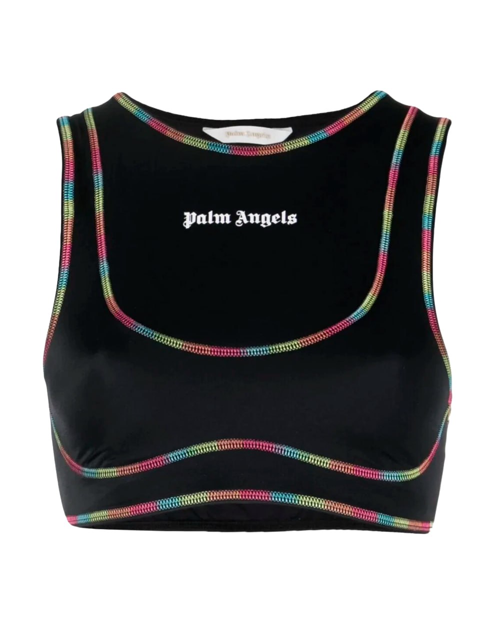RAINBOW MIAMI TRAINING TOP BLACK WHITE PALM ANGELS