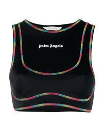 RAINBOW MIAMI TRAINING TOP BLACK WHITE PALM ANGELS
