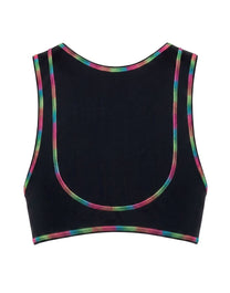 RAINBOW MIAMI TRAINING TOP BLACK WHITE PALM ANGELS