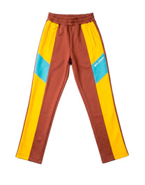 V COLORBLOCK TRACK PANTS TAN WHITE PALM ANGELS
