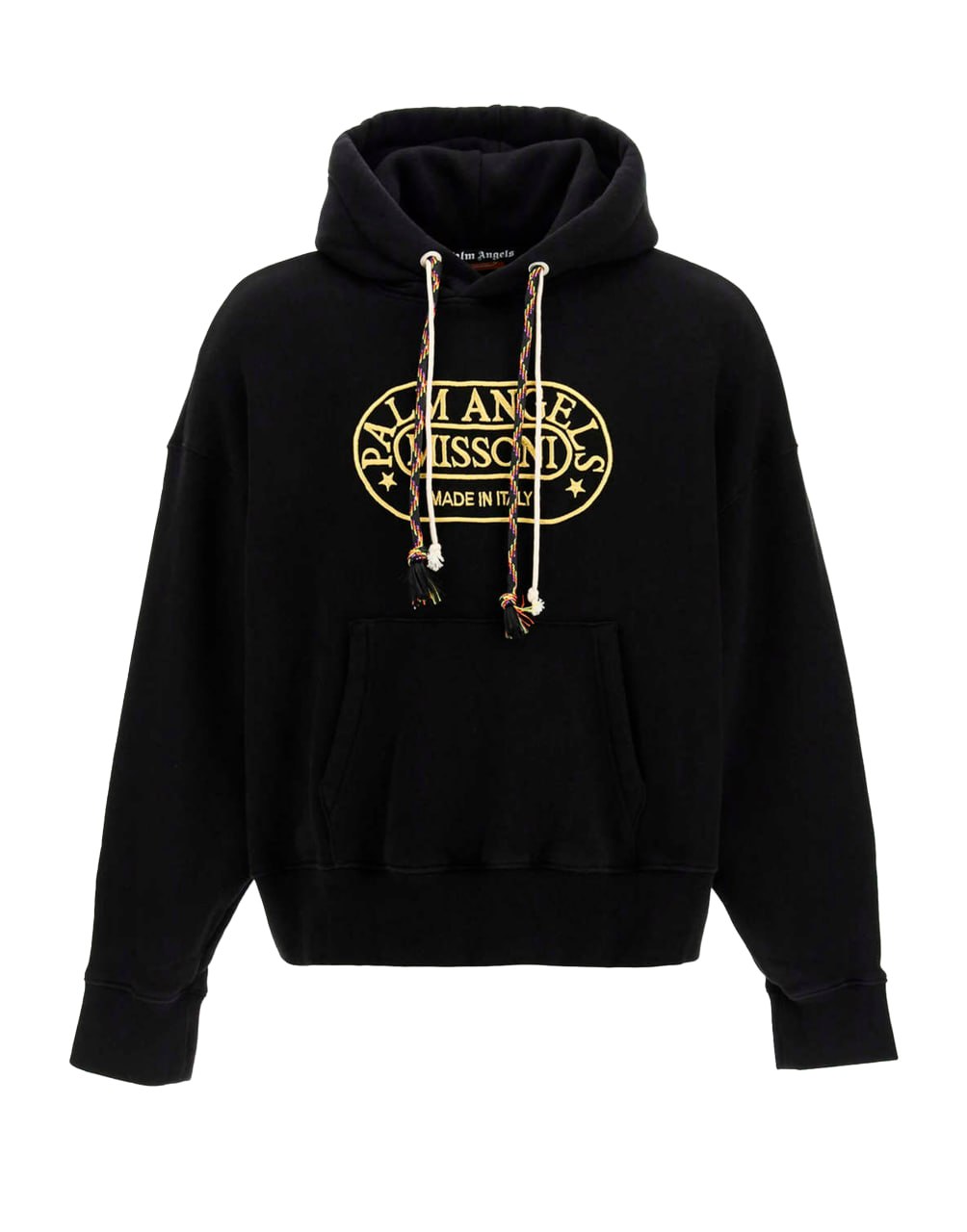PA MISSONI HERITAGE HOODY BLACK YELLOW PALM ANGELS