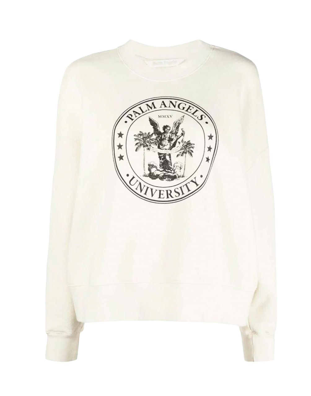 COLLEGE CLASSIC CREW BUTTER BLACK PALM ANGELS