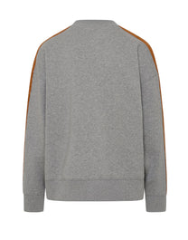 SUNDAY CREW MELANGE GREY BL PALM ANGELS