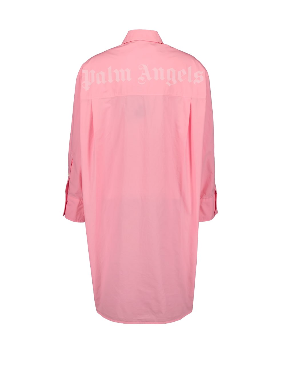 GD OVERLOGO SHIRT DRESS PINK BLACK PALM ANGEL