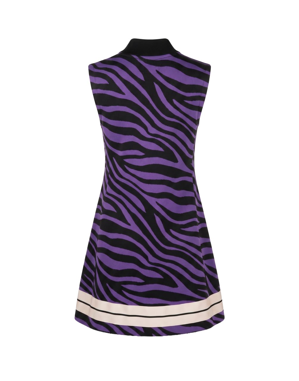 JQRD ZEBRA TRACK DRESS PURPLE WHITE PALM ANGELS