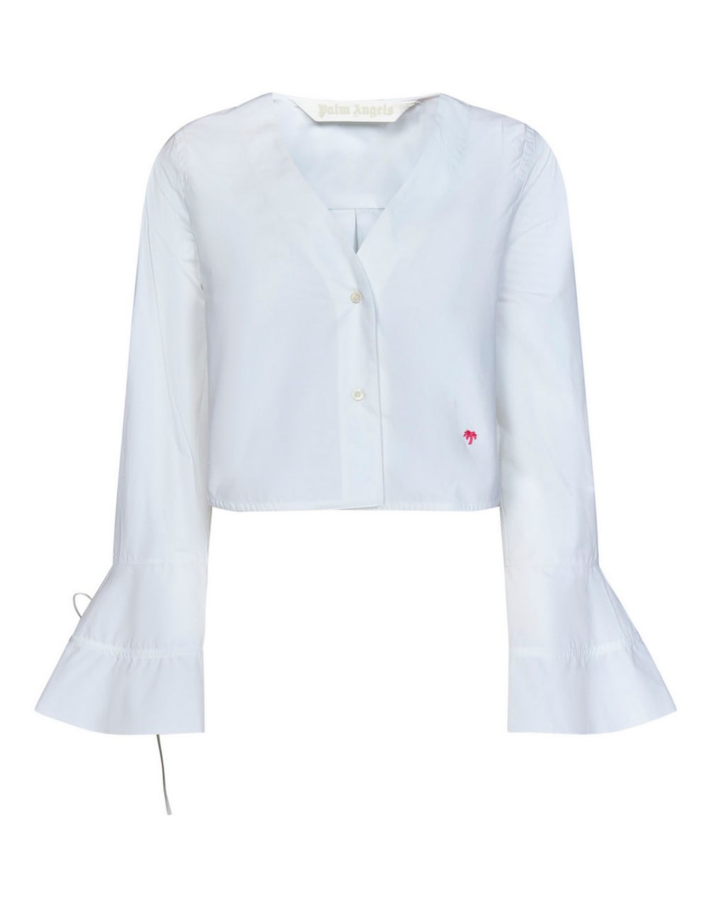 BASEBALL BLOUSE WHITE BLACK PALM ANGELS