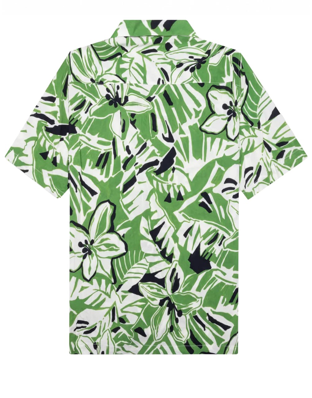 MACRO HIBISCUS BOWLING SHIRT GREEN WHITE PALM ANGELS