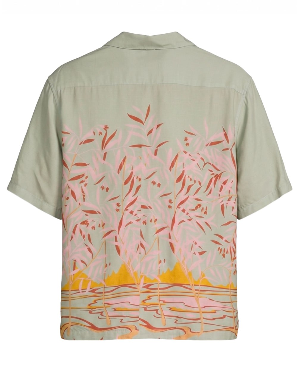 LAGOON BOWLING SHIRT MINT OFF WHITE PALM ANGELS