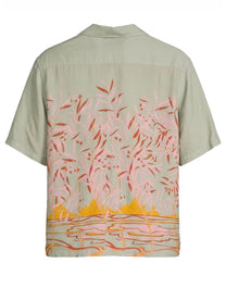 LAGOON BOWLING SHIRT MINT OFF WHITE PALM ANGELS