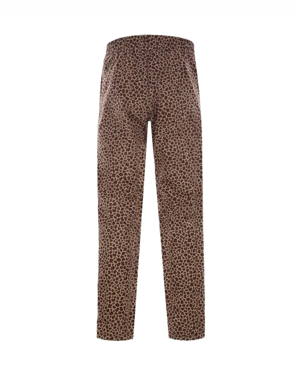 LEOPARD JACQUARD TRACK PANTS BEIGE OFF WHITE PALM ANGELS