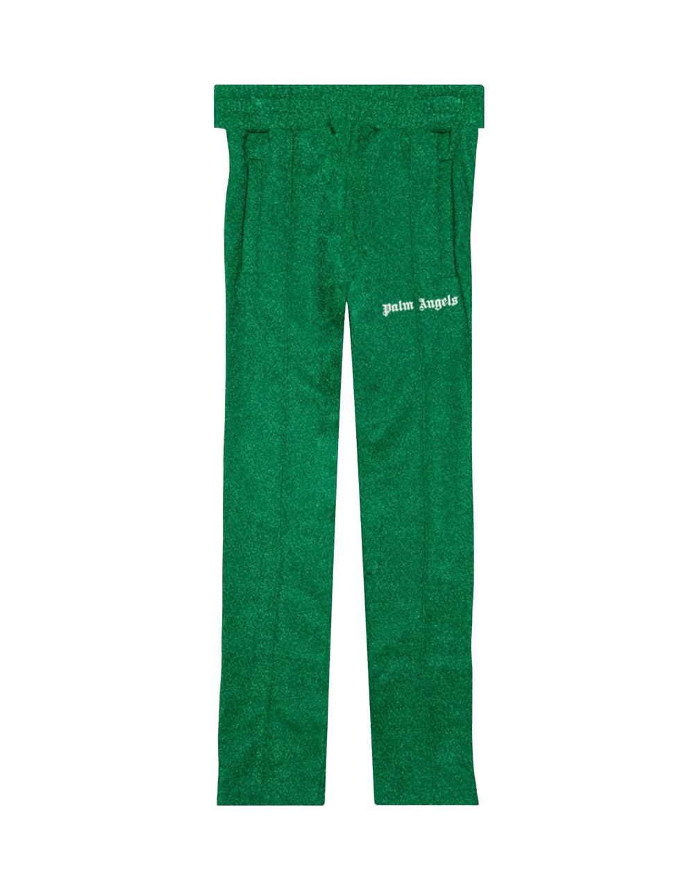 LUREX TRACK PANTS GREEN WHITE PALM ANGELS