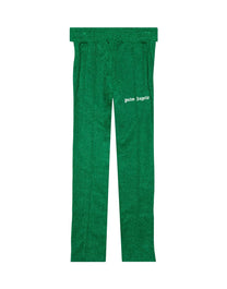 LUREX TRACK PANTS GREEN WHITE PALM ANGELS