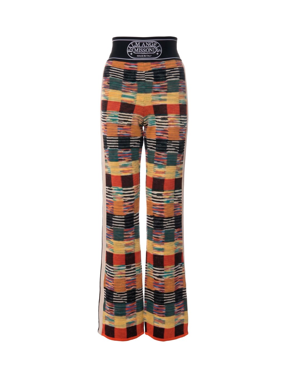 PA MISSONI KNITTED PANTS MULTICOLOR WHIT PALM ANGELS