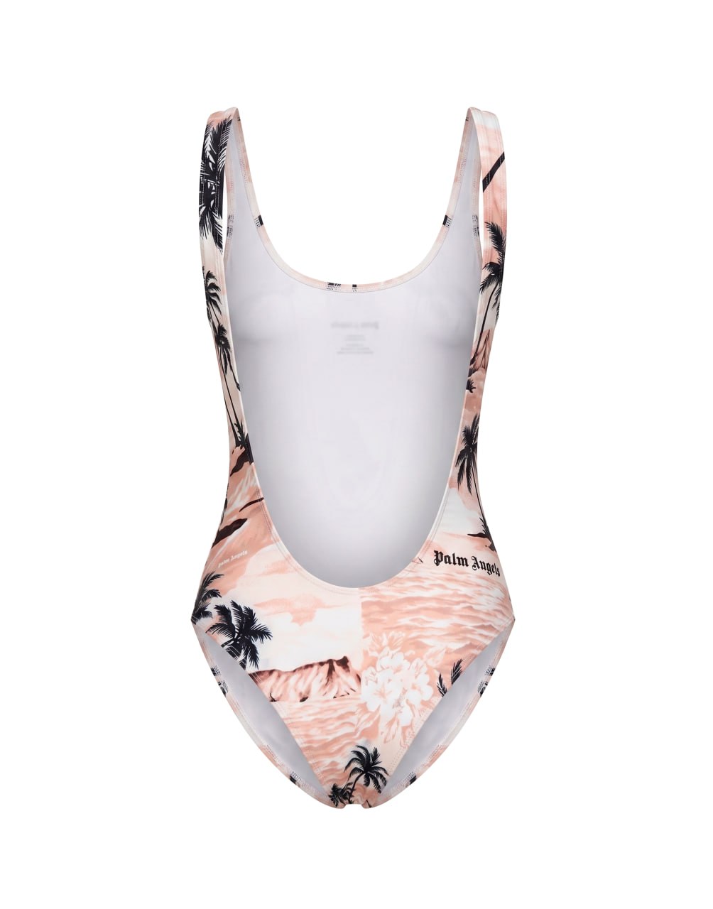 HAWAIIAN DREAM ONE PIECE S BEIGE WHITE PALM ANGELS