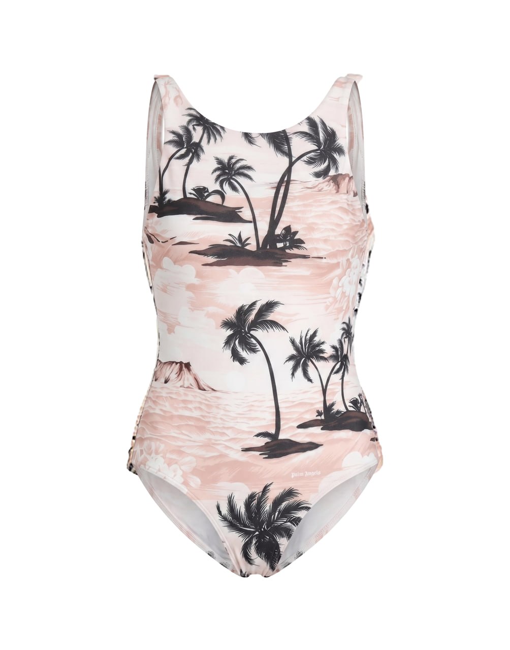 HAWAIIAN DREAM ONE PIECE S BEIGE WHITE PALM ANGELS