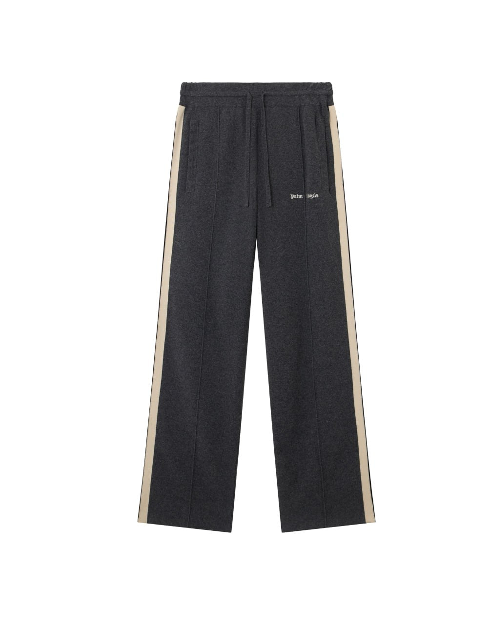 LUREX TRACK PANTS BLACK WHITE PALM ANGELS