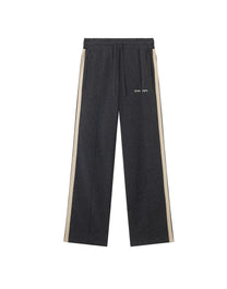 LUREX TRACK PANTS BLACK WHITE PALM ANGELS
