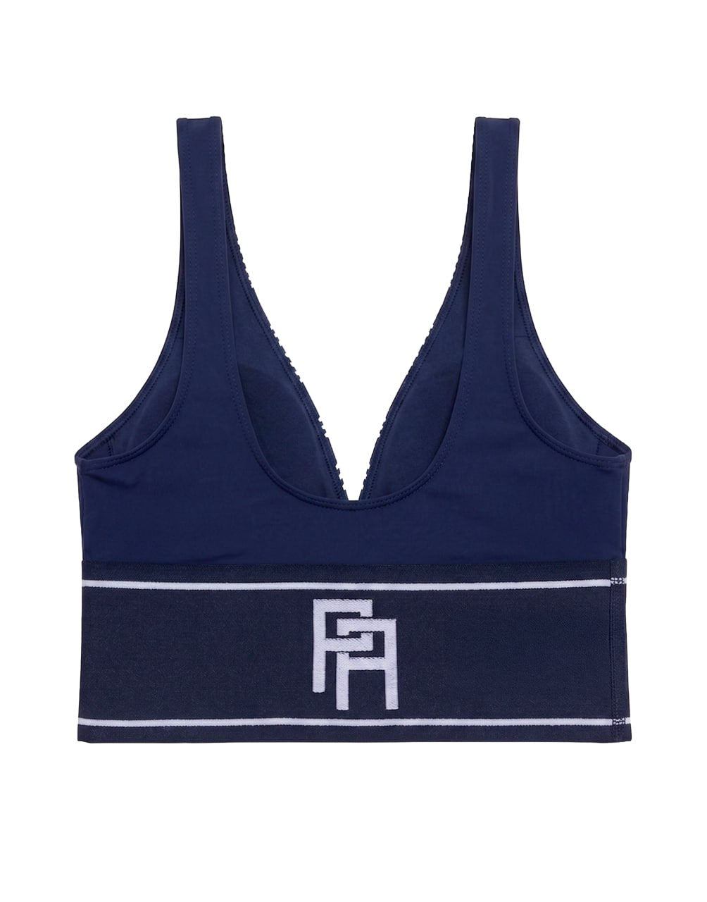 PA MONOGRAM V TOP NAVY BLUE OFF PALM ANGELS