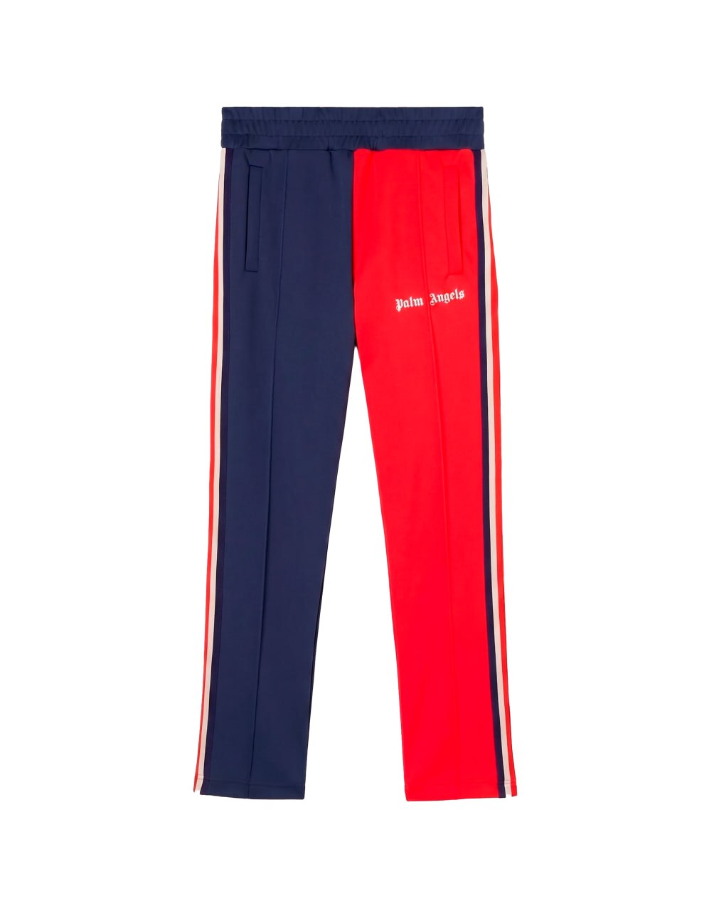 TWO TONE TRACK PANTS RED OFF WHITE PALM ANGELS