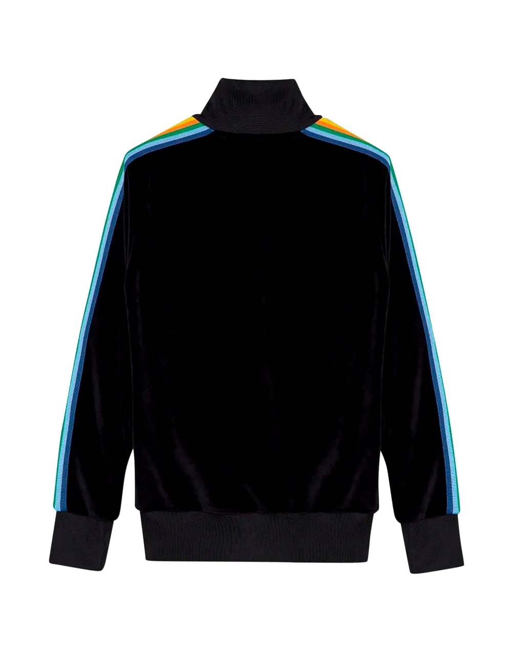 RAINBOW CHENILLE TRK JACKET BLACK WHITE PALM ANGELS