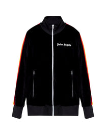 RAINBOW CHENILLE TRK JACKET BLACK WHITE PALM ANGELS