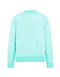 PALM SIGN VINT CREW LIGHT BLUE MUL PALM ANGELS