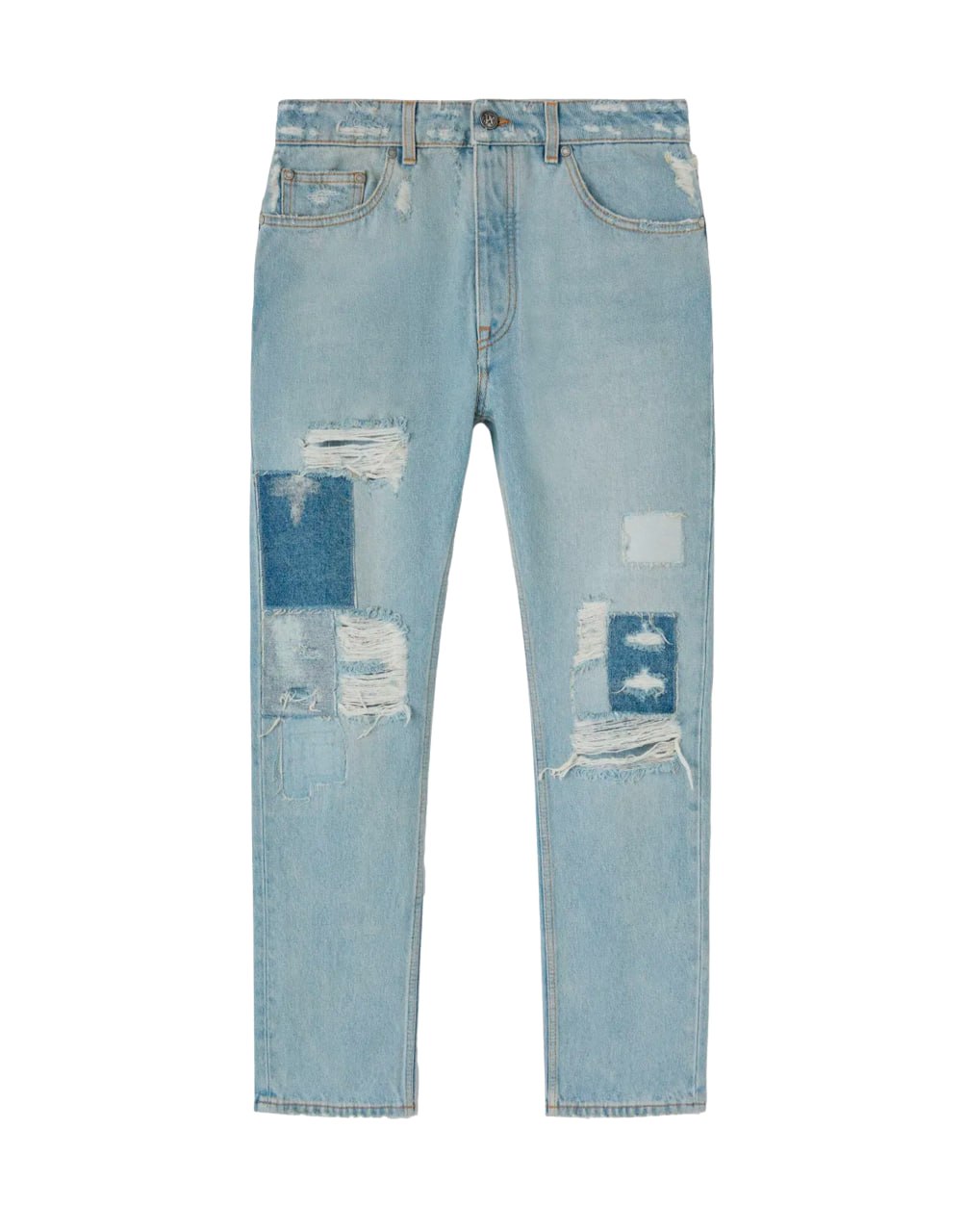 LW REGULAR SLIM 5 POCKET LIGHT BLUE OCH PALM ANGELS